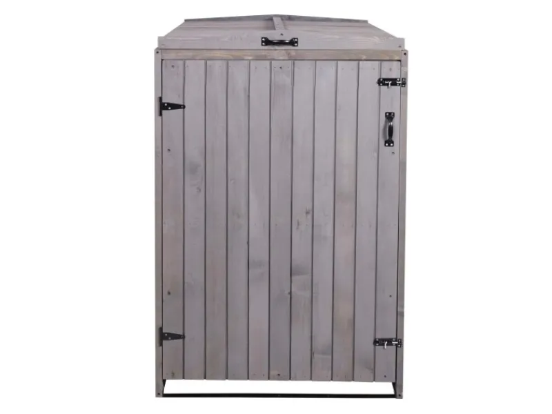 PROREGAL Weitere Ordnungssysteme Für Den Garten|XL 1er-/2er-Mülltonnenverkleidung HxBxT 126x79,5x98 cm Mülltonnenbox Mülltonnenabdeckung Holz