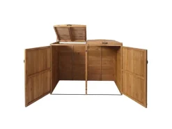 PROREGAL Weitere Ordnungssysteme Für Den Garten|XL 2er-/4er-Mülltonnenverkleidung HxBxT 126x158x98 cm Mülltonnenbox Mülltonnenabdeckung Holz