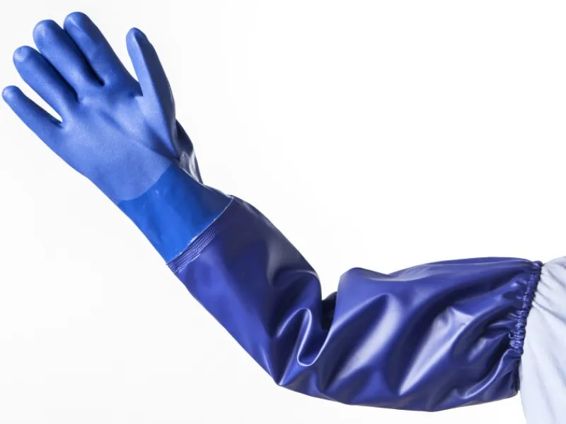 PVC-Schutzhandschuhe 68 cm lang Größe 7,5*Heissner Discount