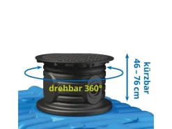 4rain Regenwasser-Nutzung|Flachtank Flat XL 7000 l inkl. Schachtverlängerung