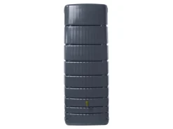 4rain Regenwasser-Nutzung|Regenwassertank Slim 650 l Graphit Grey inkl. Auslaufhahn Aqua-Quick