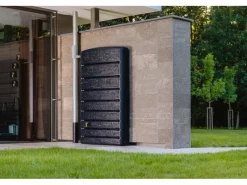 4rain Regenwasser-Nutzung|Wandtank Extra Slim Stone Decor 400 l