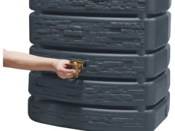 4rain Regenwasser-Nutzung|Wandtank Slim Stone Decor 500 l