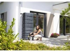 4rain Regenwasser-Nutzung|Wandtank Slim Stone Decor 500 l