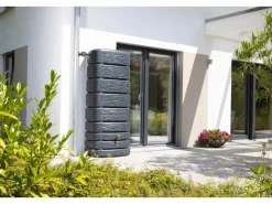 4rain Regenwasser-Nutzung|Wandtank Slim Stone Decor 500 l