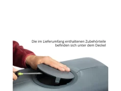 4rain Regenwasser-Nutzung|Wandtank Slim Wood Decor 330 l Graphite Grey