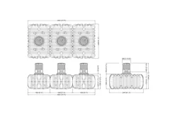 Zisterne Set Flat M Flachtank 9.000 l ( a 3.000 l) Garten-Comfort*4rain Outlet