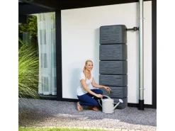Zisterne Slim Stone Decor Regentonne Grau 330 l*4rain Outlet