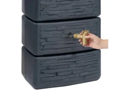 Zisterne Slim Stone Decor Regentonne Grau 330 l*4rain Outlet