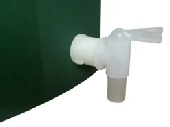 Regentonne Eckig 300 l mit Deckel und Hahn 95 cm x 78 cm x 58 cm*