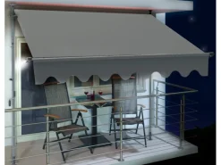 Renville Fallarmmarkise 2x1,5m Anthrazit mit LED-Beleuchtung* Sale