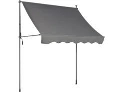 Renville Fallarmmarkise 2x1,5m Anthrazit mit LED-Beleuchtung* Sale