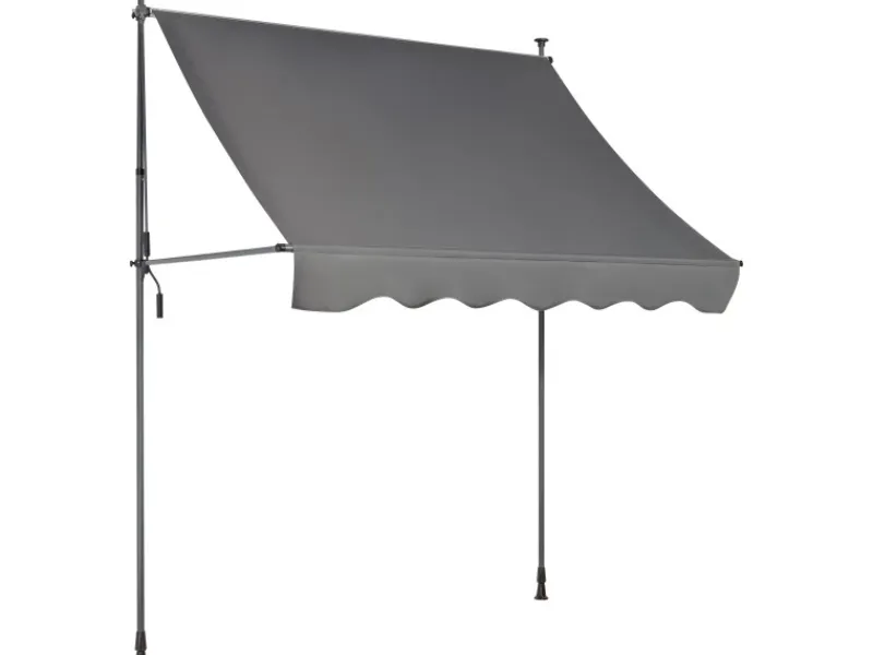 Renville Fallarmmarkise 2x1,5m Anthrazit mit LED-Beleuchtung* Sale