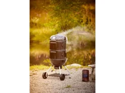 Holzkohlegrill Smoker No.1 F50-S Schwarz 2 x Ø 50 cm*Rösle Discount