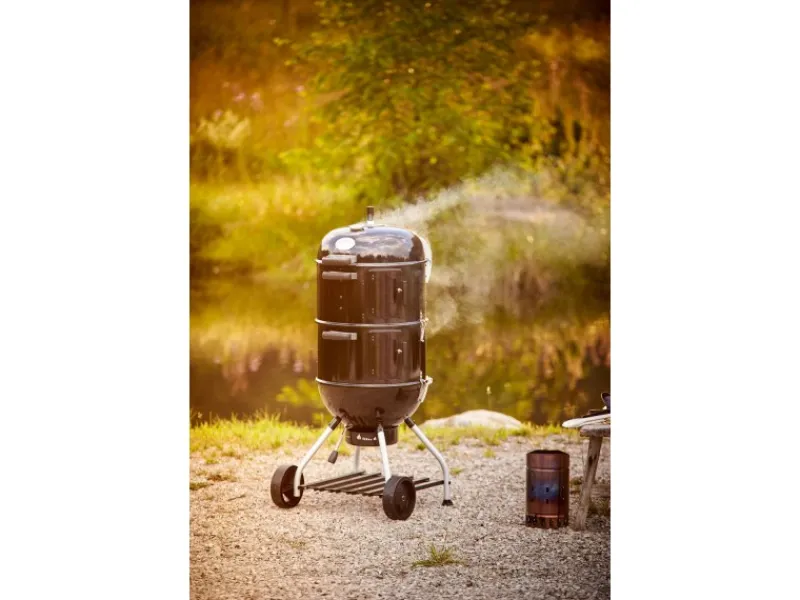 Holzkohlegrill Smoker No.1 F50-S Schwarz 2 x Ø 50 cm*Rösle Discount