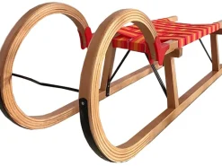 Kinder Rudisport Kinder-Gartengeräte|Rodel aus Holz mit Gurtsitz 95 cm