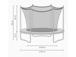 Trampolin Comfort Edition  Ø 427 cm Grün*Salta Clearance
