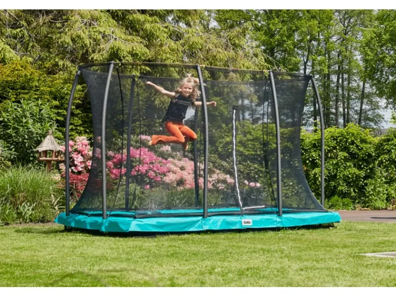 Trampolin Comfort Edition Ground 366 cm x 244 cm Grün*Salta Online