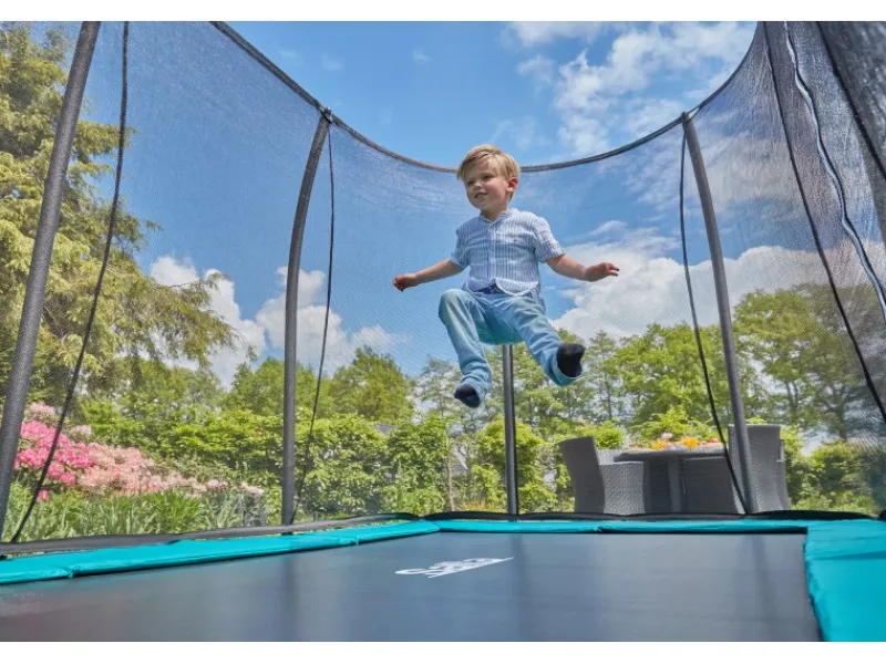 Trampolin Comfort Edition Ground 366 cm x 244 cm Grün*Salta Online