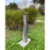 Rottenecker Gartendekoration|Schiefersäule mit Bronze Vogel ca. 55 x 16 x 25 cm