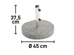 Sonnenschirme|Schirmständer Granada Grau 30 kg