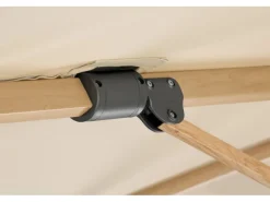 Schneider Ampelschirm 300 cm x 300 cm Natur mit Kurbelmechanik*Schneider Schirme Outlet