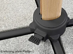 Schneider Ampelschirm 300 cm x 300 cm Natur mit Kurbelmechanik*Schneider Schirme Outlet