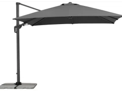 Schneider Ampelschirm Rhodos 300 cm x 300 cm Anthrazit mit Kurbelmechanik*Schneider Schirme Online