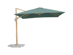 Schneider Ampelschirm Rhodos Twist Loft 300 cm x 300 cm Grün mit Kurbelmechanik*Schneider Schirme Sale