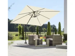 Schneider Ampelschirm Rhodos Junior 270 cm x 270 cm mit Kurbelmechanik*Schneider Schirme Best