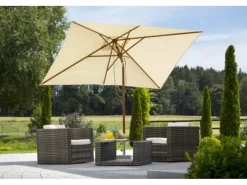 Schneider Balkonschirme Malaga 300 cmx 200 cm mit Seilzugmechanik*Schneider Schirme Outlet