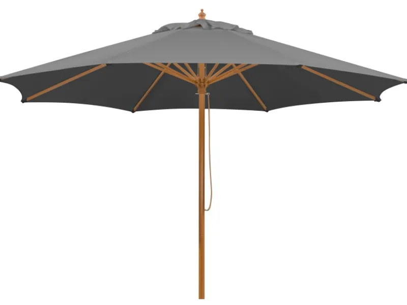 Schneider Schirme Sonnenschirme|Schneider Marktschirm Ø 300 cm Anthrazit mit Seilzugmechanik