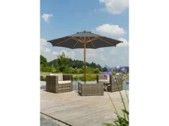 Schneider Schirme Sonnenschirme|Schneider Marktschirm Ø 300 cm Anthrazit mit Seilzugmechanik