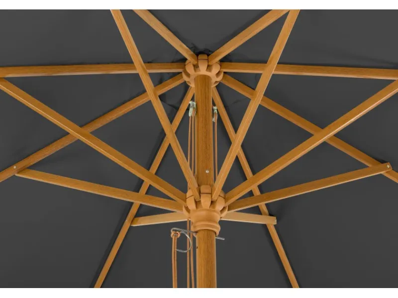 Schneider Schirme Sonnenschirme|Schneider Marktschirm Ø 300 cm Anthrazit mit Seilzugmechanik