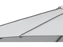 Schneider Marktschirm Ø 300 cm Silbergrau mit Kurbelmechanik*Schneider Schirme Outlet