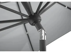 Schneider Marktschirm Ø 300 cm Silbergrau mit Kurbelmechanik*Schneider Schirme Outlet