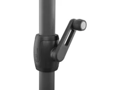 Schneider Marktschirm Ø 300 cm Silbergrau mit Kurbelmechanik*Schneider Schirme Outlet