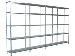 Schulte Steck-Grund- und 3 x Anbauregale 200 cm x 400 cm x 35 cm*SCHULTE Regalwelt