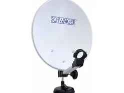 Schwaiger Campingzubehör|® HD Camping Satellitenanlage Ø 35 cm mit Saugfuß