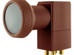 Schwaiger Quads|Quad-LNB Sun Protect Digital Ziegelrot