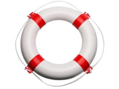 Seilflechter Wassersport|Bootssport|Rettungsring 600 mm Weiss-Blau