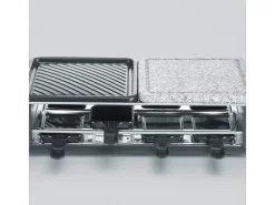 Severin Tischgrills|Raclette-Grill RG 2366 Black Line Lite Naturstein & Grillfläche 1.300 W