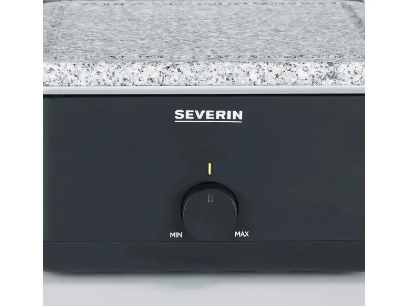 Severin Tischgrills|Raclette-Grill RG 2366 Black Line Lite Naturstein & Grillfläche 1.300 W