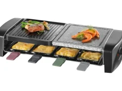 Severin Tischgrills|Raclette-Grill RG 9645 mit Naturgrillstein 1400 W