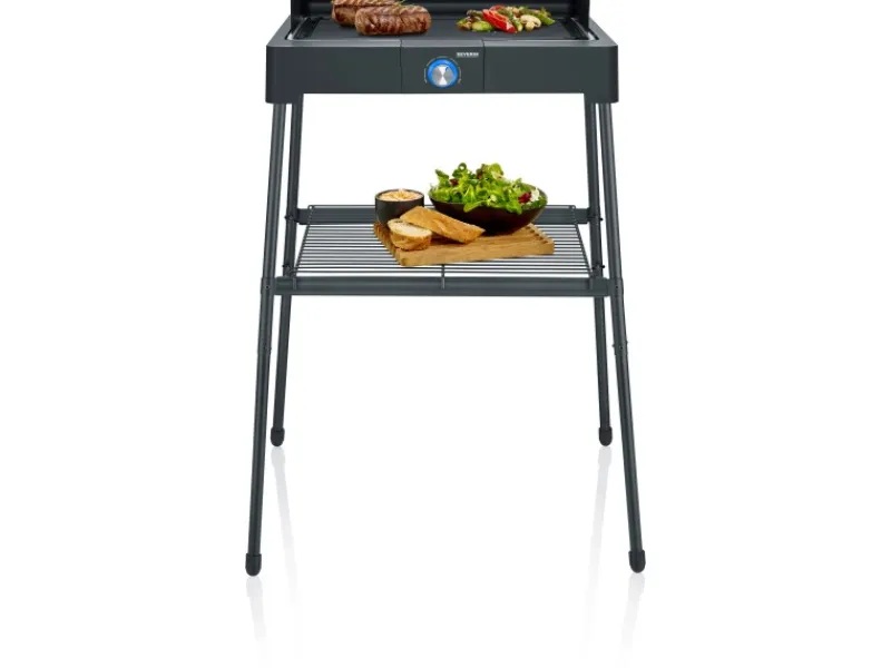 Severin Tischgrills|Elektrogrills|Standgrill PG 8568 mit Gussplatte 2.300 W