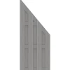 Sichtschutzelement Jumbo WPC Grau Anschluss Alu-Riegel 179 cm x 179 cm*TraumGarten New