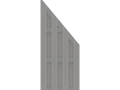 Sichtschutzelement Jumbo WPC Grau Anschluss Alu-Riegel 179 cm x 179 cm*TraumGarten New