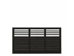 Sichtschutzzaun Decora Nadelholz Schwarz 180 cm x 95 cm*Plus Discount