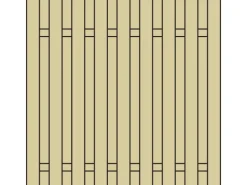 Balkonsichtschutz|Sichtschutzzaun-Element Lüneburg druckimprägniert 180 cm x 180 cm