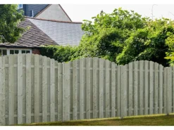 Sichtschutzzaun-Element Lüneburg druckimprägniert 180 cm x 180/160 cm* Discount